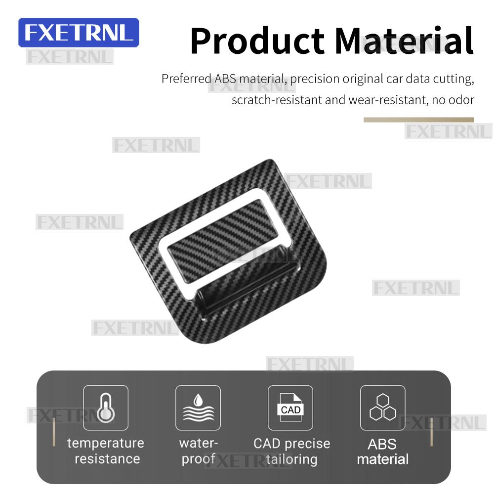 For Suzuki Jimny 2018 2019 2020 2021 2022 2023 2024 2025 ABS Carbon Fiber Glossy Black Car Co-pilot Storage Box Interior Sticker