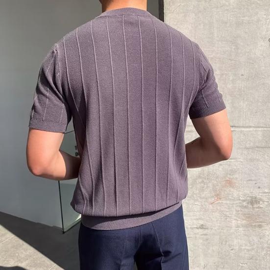 Мужская летняя футболка с круглым вырезом и короткими рукавами, однотонная, приталенная, эластичный пуловер, повседневная, средней длины, прямые мужские топы для фитнеса и спортзала