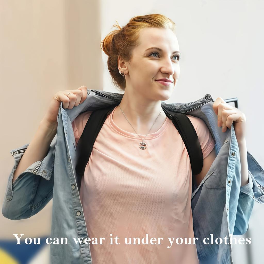 Цельный невидимый корректор осанки спины, регулируемые коррекционные ремни для взрослых мужчин и женщин, сидячая осанка, ключичные ремни