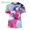 Anime Girl 3D Print Sports Fast Dry Breathable Men T-shirt Outdoor Harajuku Street Cute Kawaii Fashion Hip-hop Short Sleeve Top