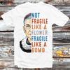 230 Gsm 100% Cotton Rbg Not Fragile Like A Flower Bomb Feminist T Shirt Vintage Retro Cool Gift Mens Womens Unisex Cartoon Anime Top Tee B310
