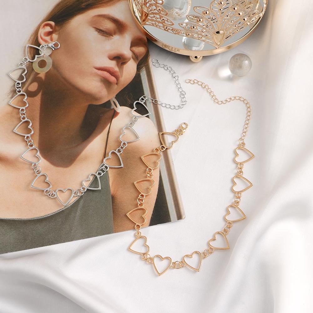 Полое ожерелье любви для пожилых людей, нишевое дизайнерское ожерелье, темперамент, простой модный ювелирный подарок