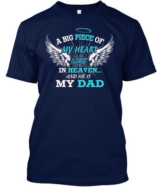 A Big Piece Of My Heart Lives In Heaven T-Shirt Made in the USA Size S to 5XL