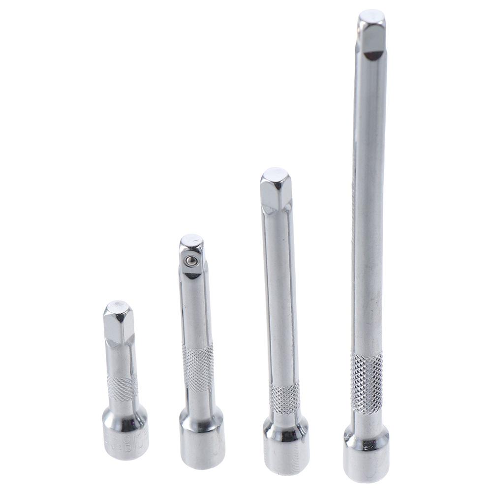 4 Piece 1/4 Inch Socket Extension Set Premium Chrome for Ratchet Wrench Universal Joint Socket