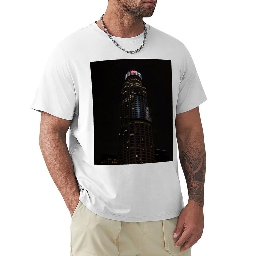 US Bank Tower Los Angeles TShirt Breathable Mesh Panel TShirt