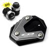 New For HONDA CBR650R CB650R CB 650R CBR 650 R -2023 Motorcycle Accessories Kickstand Side Stand Enlarge Pad Free Valve Caps