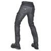 Mens Motorcycle Riding Pants With Protective Padding Reinforced Seams Multi-Pocket Tactical Design Stretchable Coated Fabric Fall
