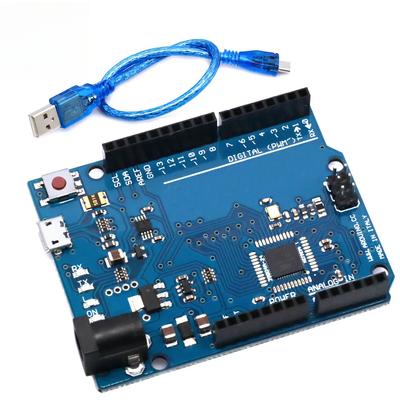 Микроконтроллер Leonardo R3 Оригинальная плата разработки Atmega32u4 с USB-кабелем, совместимая с Arduino DIY Starter Kit