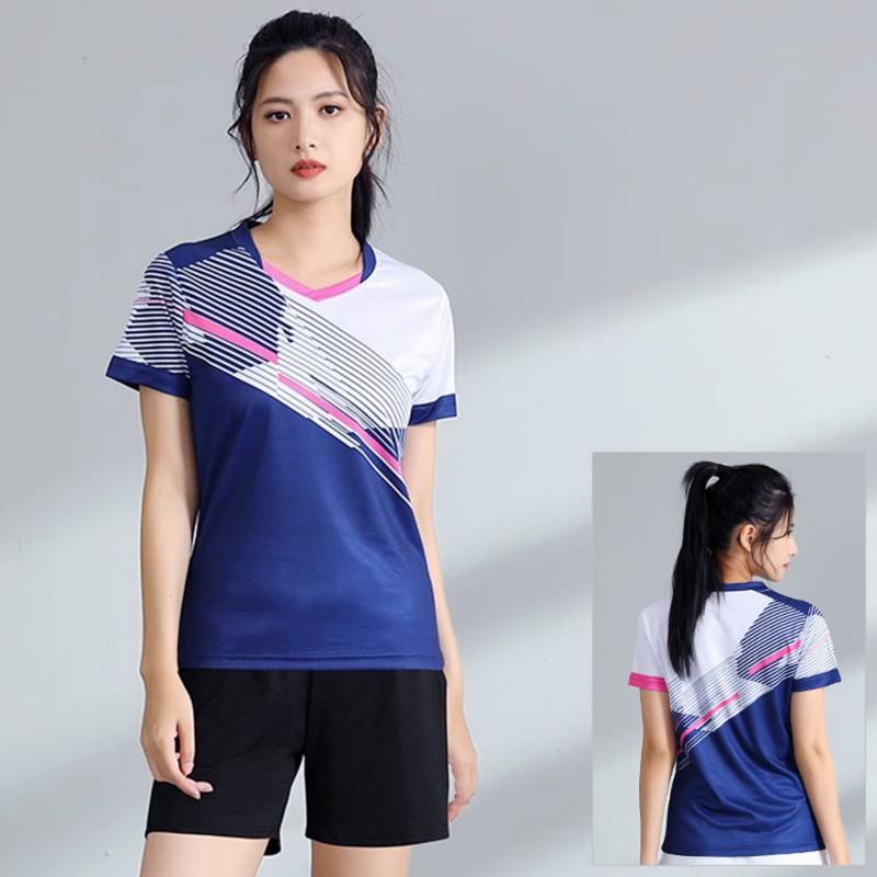 Quick Dry Breathable Badminton Set Men Women Short Sleeve Sportswear Training Competition Outfit Fall