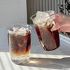 Cold Coffee Cups Aesthetic Glass Cup Water Bottle Glasses for Drink Decorative Drinkware Cocktail Glass Kitchen Drinkware
