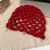 Hollow Out Knit Beanies Star Tassels Weave Cap Fashion Crochet Hollow Knitted Hat  Outdoor