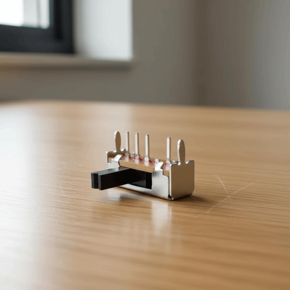 10pcs Mini Size DC 50V SK13D07VG4 Slide Switches 4 Pin 0.5A Mini Slide Switches 3 Position 1P3T Slide Switches PCB Mounting