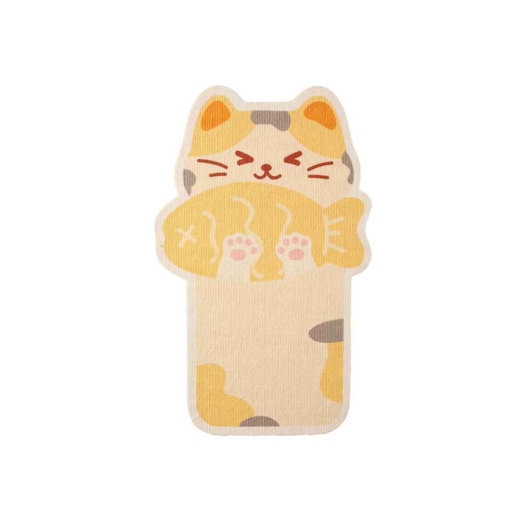 Полиэстеровая мультяшная наклейка на стену Кошки Игрушка, Саморазвлекающаяся игрушка для кошек, Когтеточка для кошек, Износостойкая и не линяющая, Вертикальная наклейка на стену