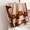 Cute Cat Imitation Cashmere Scarf Thick Warmth Winter Scarf Elegant Style Shawl  Autumn Winter