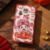 6Pcs/Set Blessing Red Pocket Cartoon Lucky Money Bags Snake Year Red Envelopes  New Year Decoration