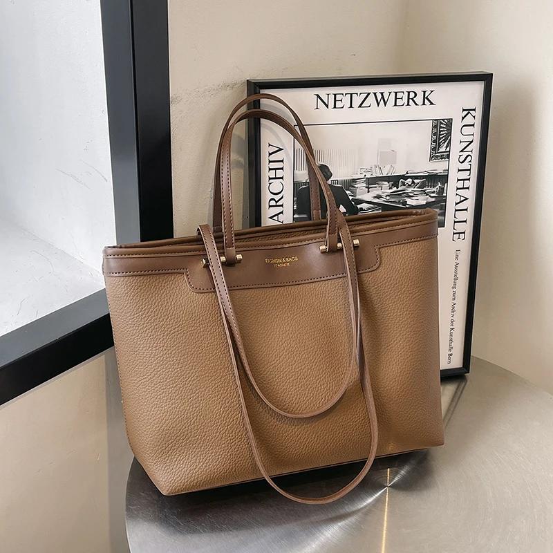 Осенние и зимние новые стили ПУ большой емкости высококачественные роскошные сумки через плечо и сумки