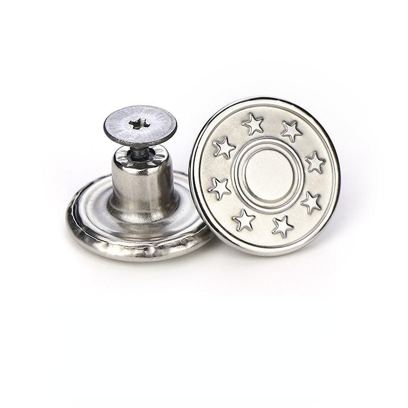 1/2/5/10 шт. бесшовные джинсовые пуговицы из сплава с инструментами — съемные и регулируемые