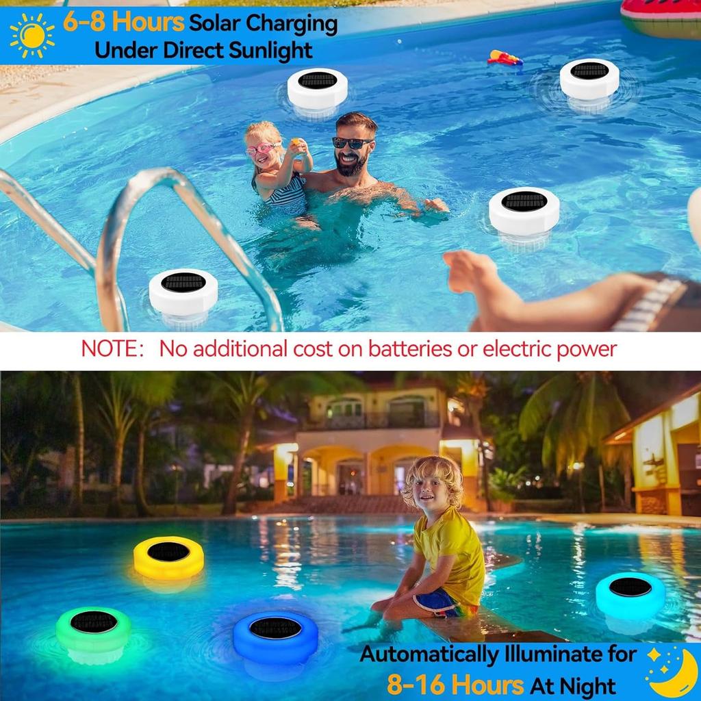 Colorful Solar Pool Disinfection Box Light