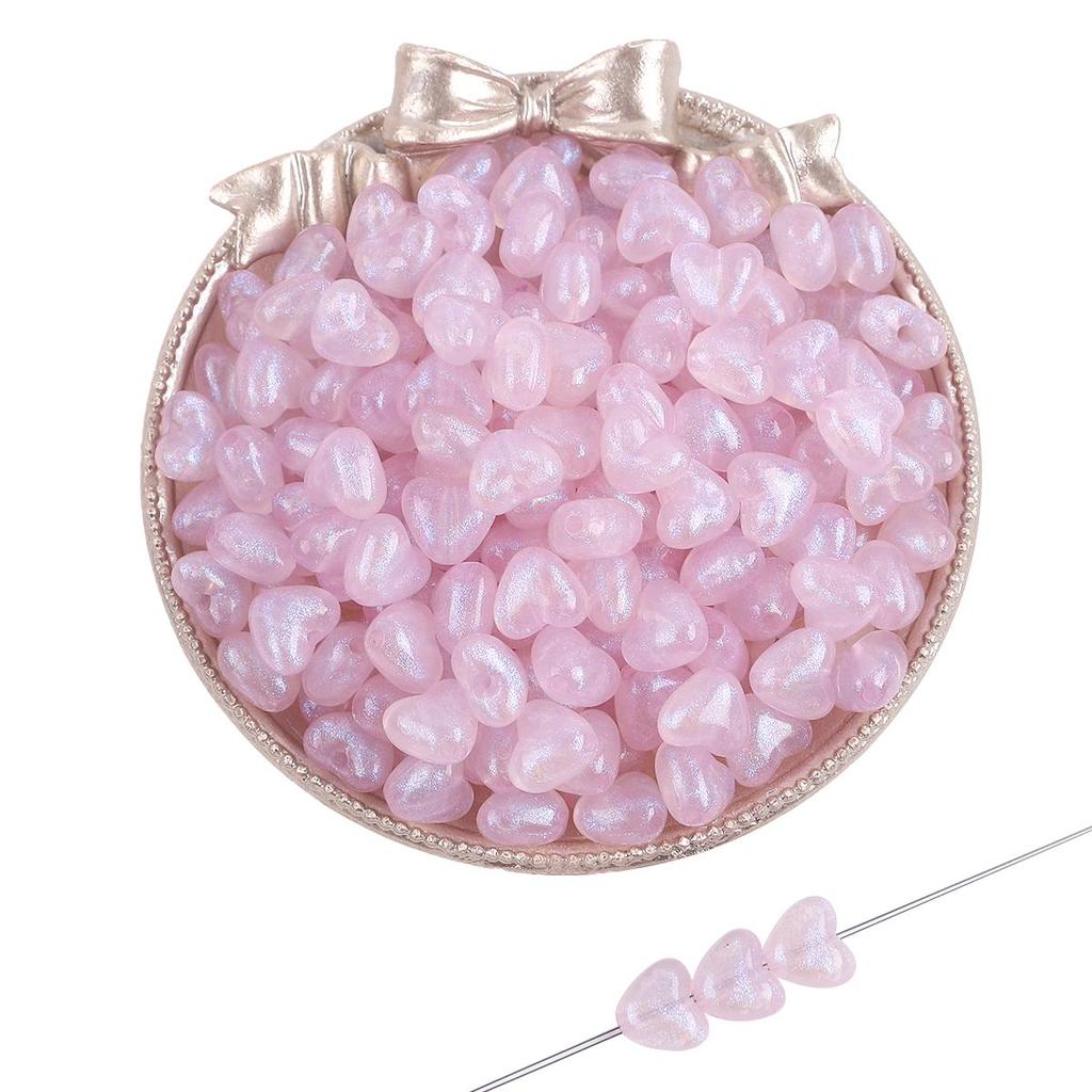 35-50 шт./пакет, 11 мм, пластиковые акриловые бусины в виде звезды и сердца для ожерелья, браслета, бусины для изготовления ювелирных изделий своими руками