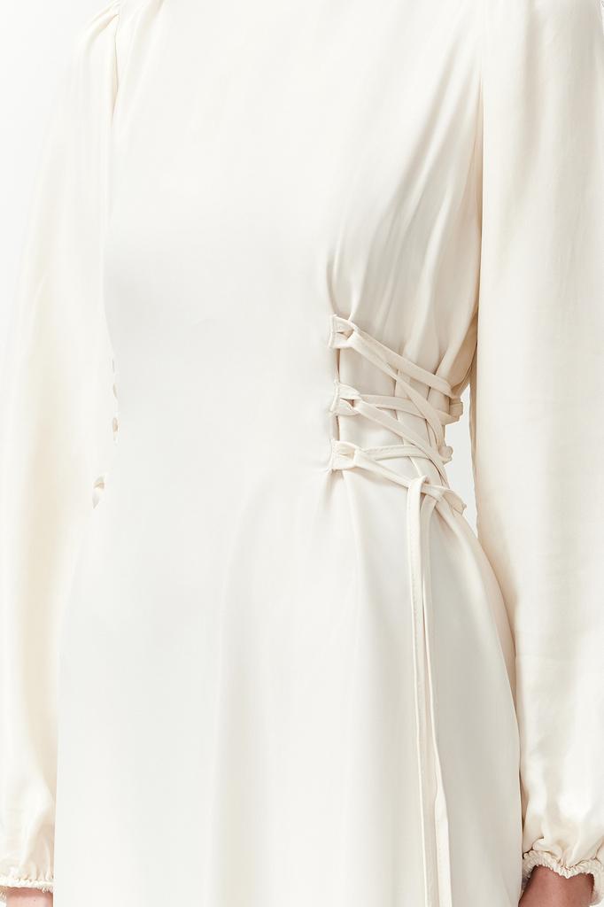 Women's Fashion New Hijab Evening Dress Green Fitted Satin Plain Weaving