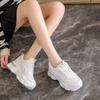 Мода Новые папины толстые подошвы кроссовки повседневные вулканизированные туфли женские шнурованные прогулочные туфли женские 2024 модные и универсальные