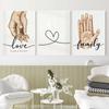 Personalized Hand of The Family Baby Poster Lover Gift Canvas Painting Nordic Art Print Abstract Mural Room Decoration