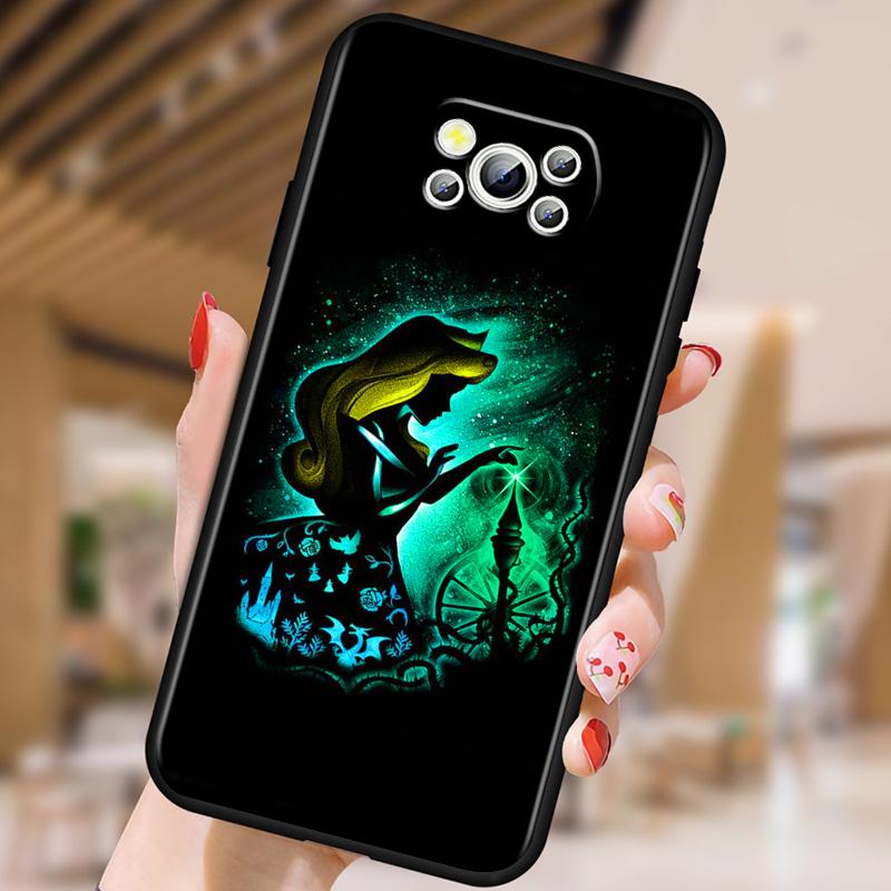 Принцесса аниме Белоснежка для Xiaomi Mi Poco F5 F4 F3 F2 X5 X4 X3 M6 M5 M5S M4 M3 C40 Pro GT NFC 5G черный чехол для телефона