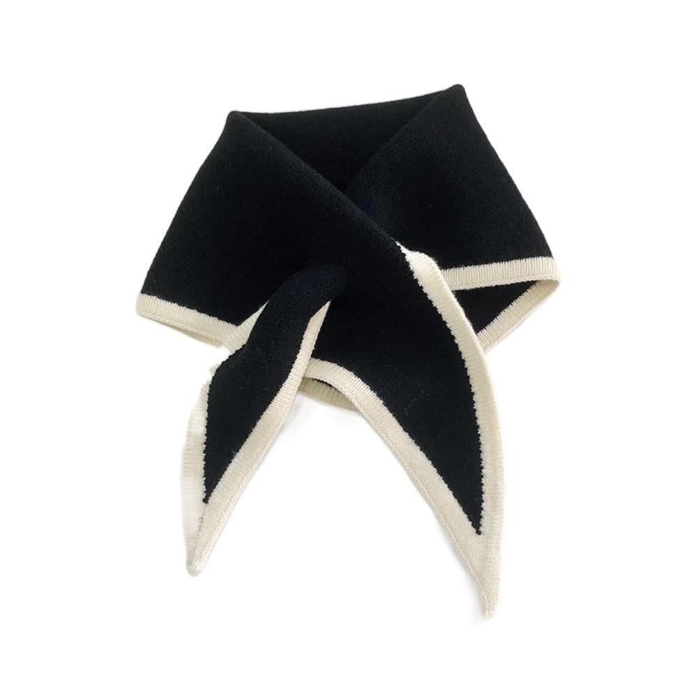 Triangle Cross Scarves Windproof False Collar Sweet Cross Neckerchief  Girl