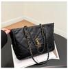 Outstanding Craftsmanship Luxury Rhombus Embroidery Thread Women's Bag Portable Shoulder Oblique Bag Tote Bag 2025 New