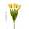 Real Touch Artificial Tulip Flowers Realistic Handmade Simulation Big Tulip 5-Heads 52 cm Faux Tulip Branch Dining Table