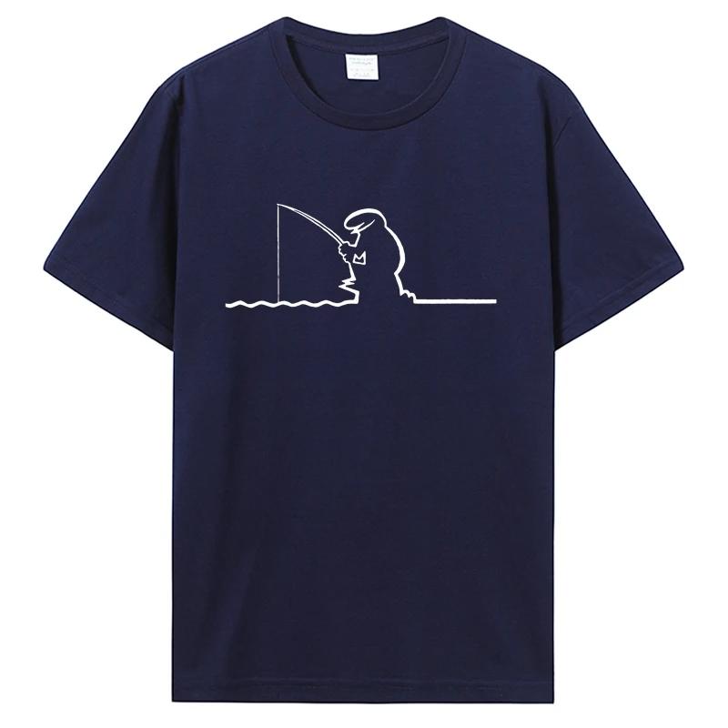 La Linea Fishing T-shirt Novelty Pure Cotton Tops O-Neck Harajuku Tshirt Birthday Gift Clothing Unisex Streetwear T Shirt