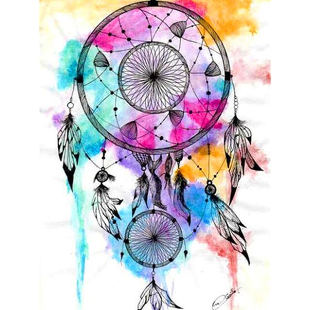 5D Круглая/Квадратная Алмазная картина «сделай сам», домашний цвет, украшение в виде перезвона ветра, Алмазная вышивка, мозаика, художественная живопись