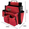 SK11 Takumi Temporary Frame Nail Pouch with Ink Pot Reinforced Inner Chisel Red Carpenter's Pocket, Large, Bottom, Pocket, Holder, (SC-11)
