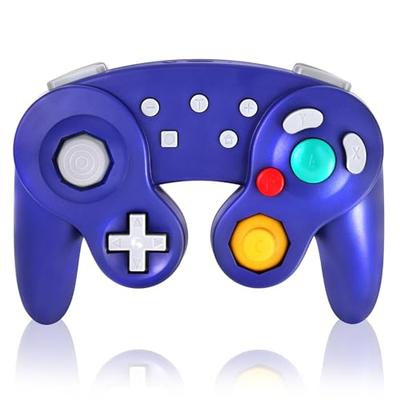 Игровой контроллер K&SGAMER Switch Pro в стиле GameCube (Турбо и Вибрация) (фиолетовый)