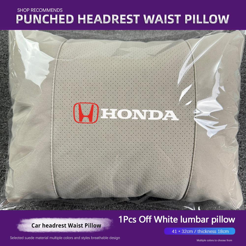 APO1 Honda Universal Car Headrest Neck Pillow Lumbar Support For Civic Accord Crosstour Spirior Odyssey Avancier UR-V Sienna Elysion
