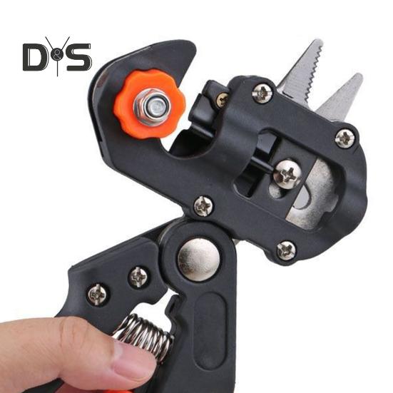 Ножницы для прививки растений Профессиональный садовый инструмент для прививки 2 в 1 Сверхпрочные секаторы для обрезки цветов, фруктовых деревьев, кустарников