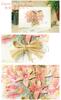 moin moin Message Cards Inner Paper Assortment Set Thank Dried 3D Foil Gold Bouquet Gerberas (Card + + Envelope) 8-Piece You, Birthday, Greeting,