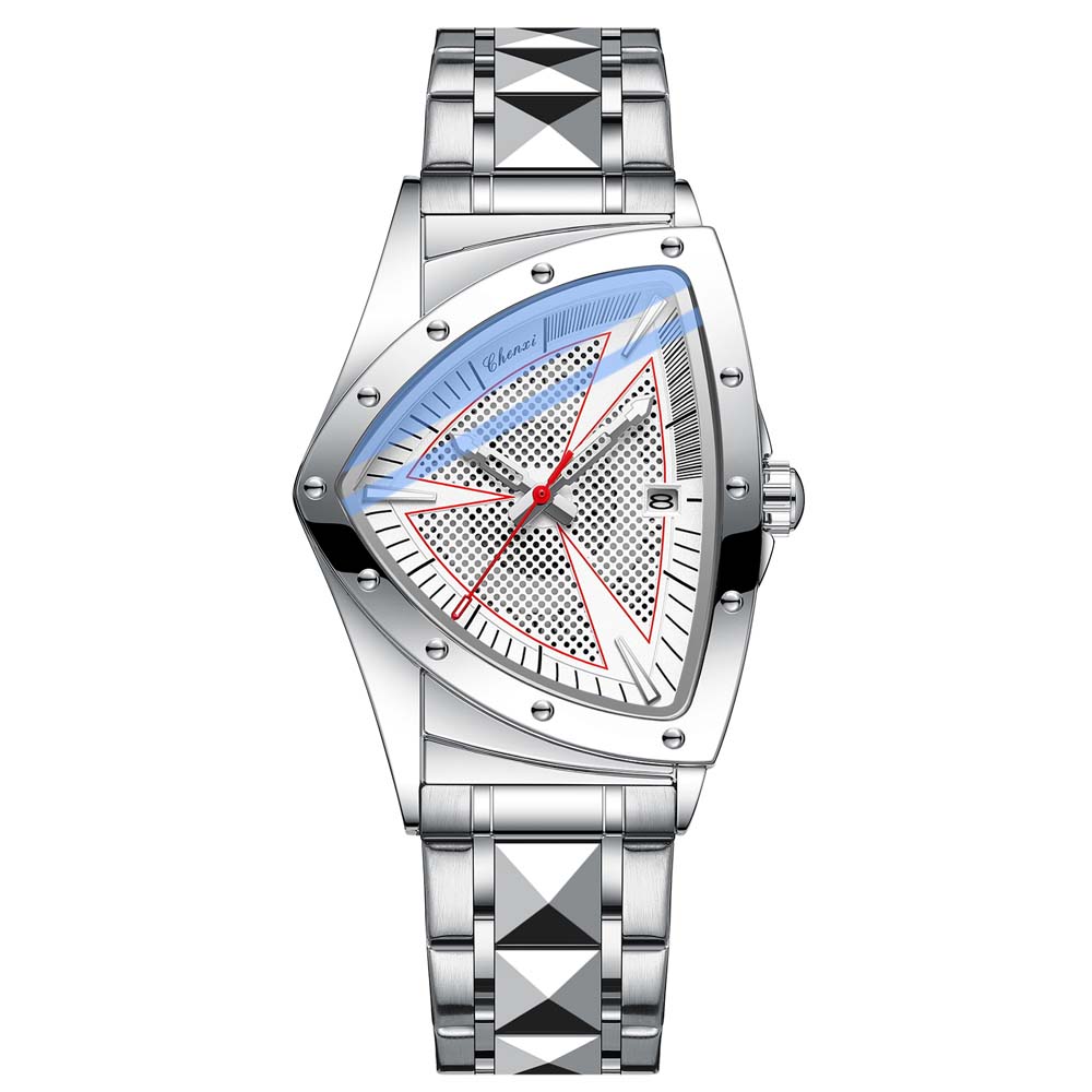 CHENXI Fashion Men's Watch Quartz Wristwatch Casual Hollow Triangle Watch Luxury Men's Gift Clock Relojes Para