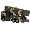 1/50 Военная ракетная модель автомобиля из сплава с инерционным двигателем, игрушечная ракета со звуком и светом для детей
