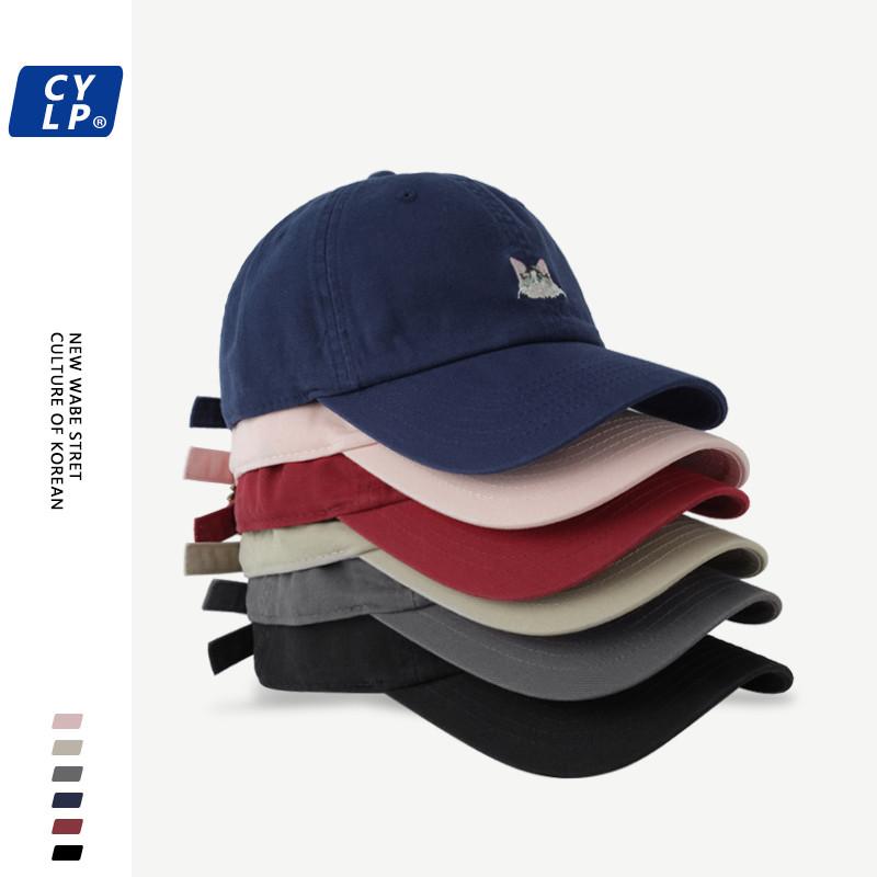 Очаровательная бейсболка с вышивкой кошки для женщин, регулируемый размер, модного цвета