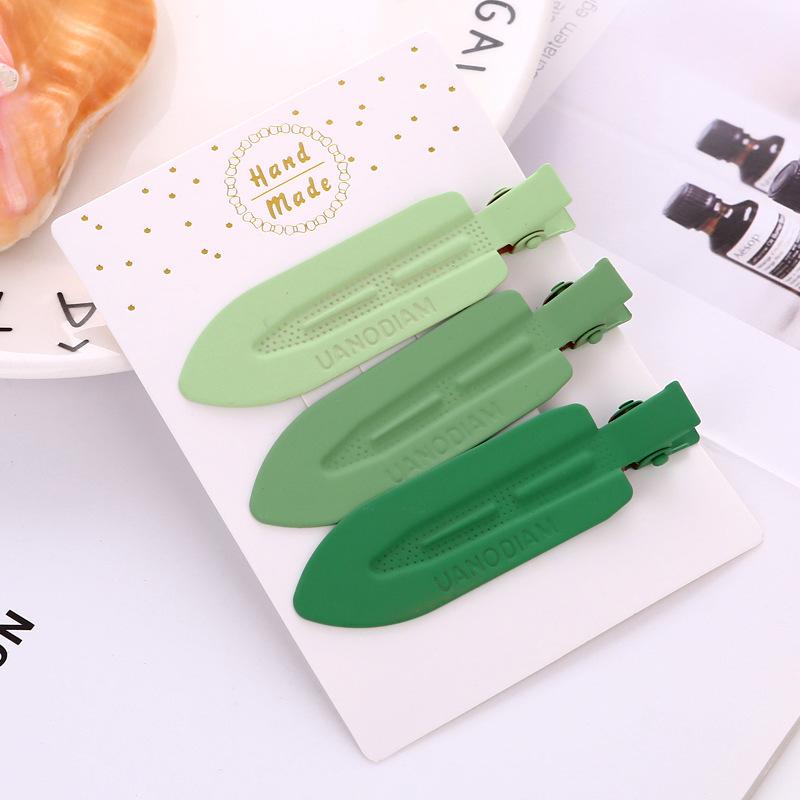 Simplicity Colorful Hair Clips Versatile Girl Side Bangs Broken Hairpin Duckbill Clips Instagram Style Alloy Hair Clip