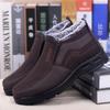 Shoes for Men 2024 Winter Fashion Non-slip Cotton Shoes Men's Thickened Leather Waterproof Casual Snow Boots Zapatillas Hombre