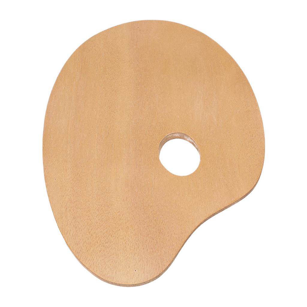 Винтажная овальная деревянная палитра художника, поднос для масляных и акриловых красок, деревянный инструмент для рисования