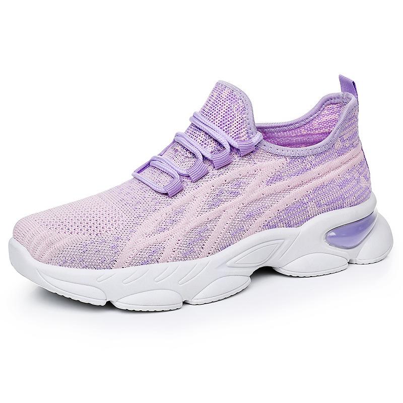 Обувь Женская повседневная обувь Дышащая обувь из мушиной ткани Не душная для ног Сетчатая обувь Мягкая подошва Удобная спортивная обувь Модная универсальная одинарная обувь