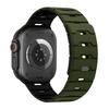 Magnetic Buckle Silicone Strap for Apple Watch, Fits Ultra 2/3, 49/46/45/38/42/40mm, Silicone Bracelet Wristband for iWatch Series 11 / 10/ 9/8/7SE