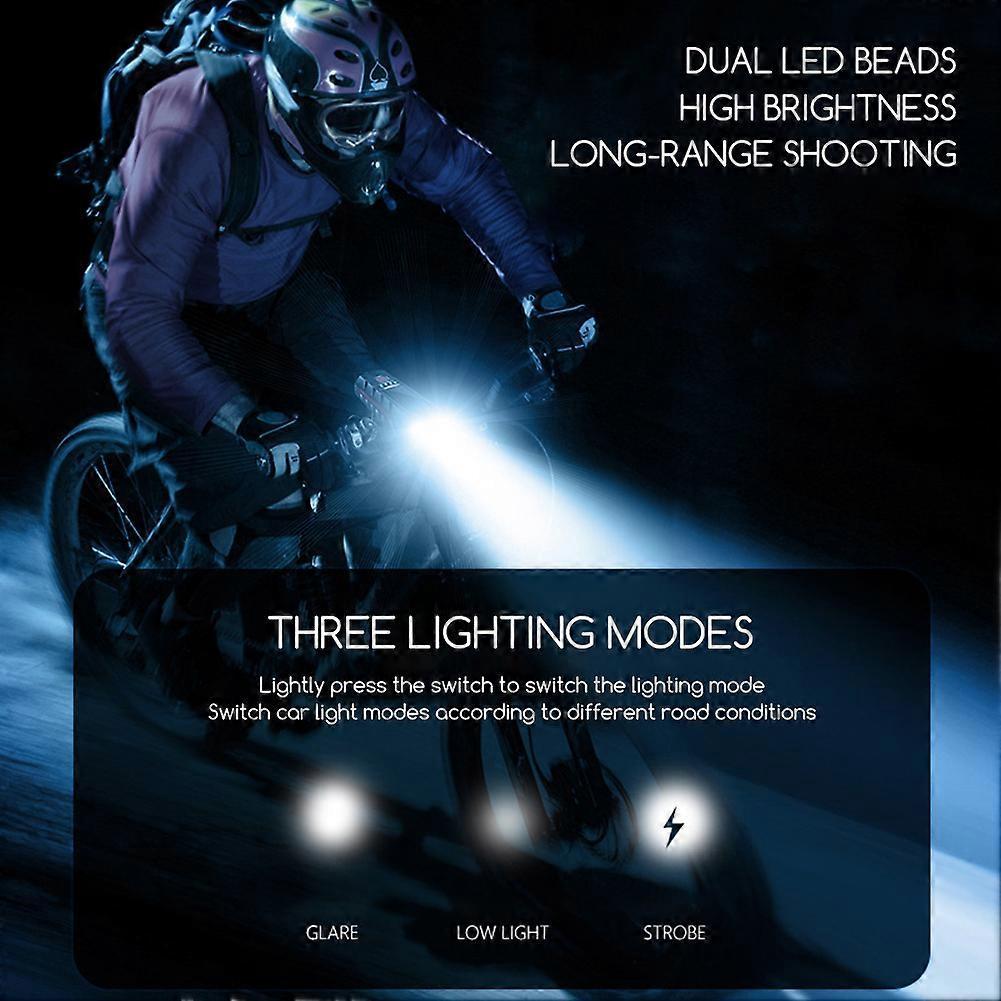 Rechargeable Solar Bike Light with 130dB Bell, Ultra Bright 1000LM Bicycle Headlight for Mountain/Road Bikes