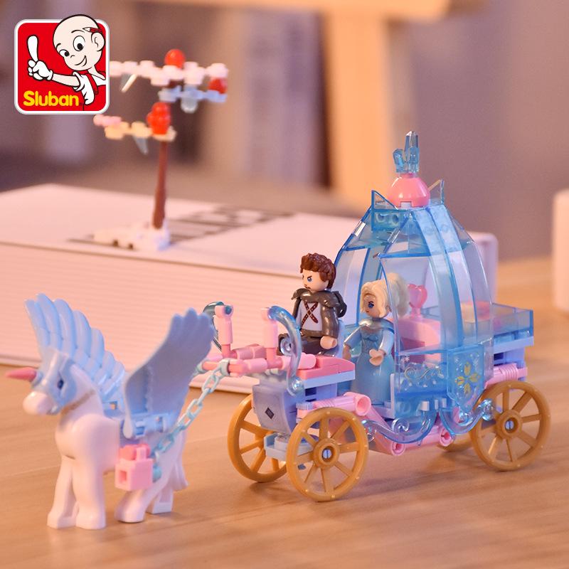 Little Ruban Winter Wonderland Ice & Snow Fairy Tale Castle Carriage Building Blocks