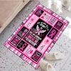 1Pc Breast Cancer Print Rug - Computer Chair Area Rug home decoration Carpet For Living Room Bedroom Flooring Mat