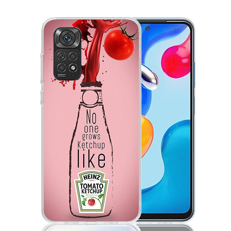 Чехол для телефона Lamb Heinz Tomato Ketchup для Xiaomi Redmi Note 13 14 15 Pro Plus 12S 12 14S 11S 11E 10 10S 11 11T 5G 4G Обложка Coque