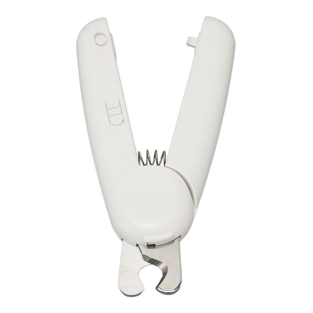 Кусачки для ногтей питомца из нержавеющей стали, автоматическая пружинная ручка, инструмент для стрижки со светодиодной подсветкой для собаки